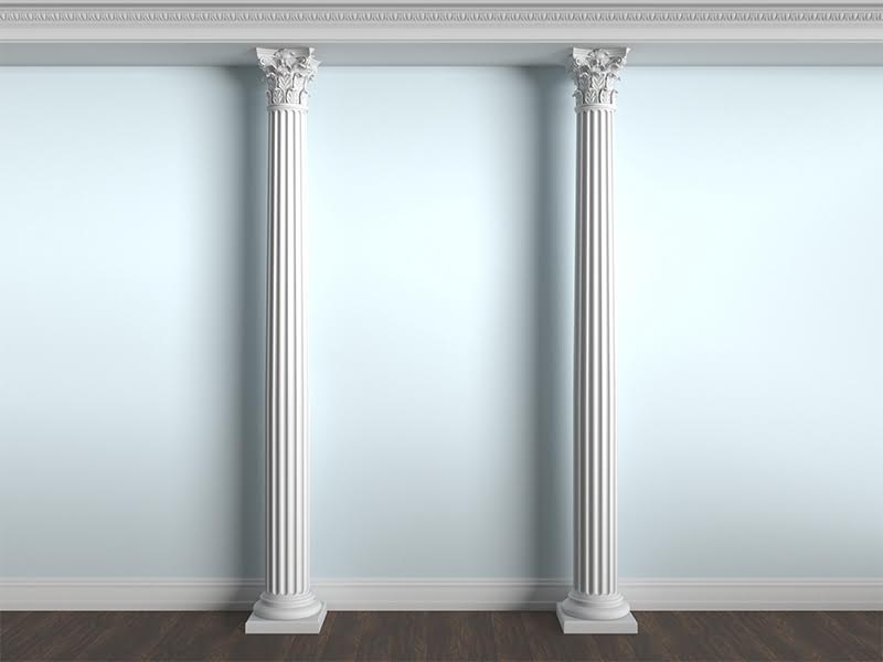 Декоративные колонны из пенопласта